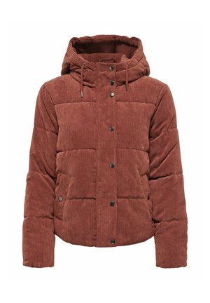 JDY, JDYVITA CORD SHORT HOOD PUFFER OTW YFM - Veste d'hiver - smoked