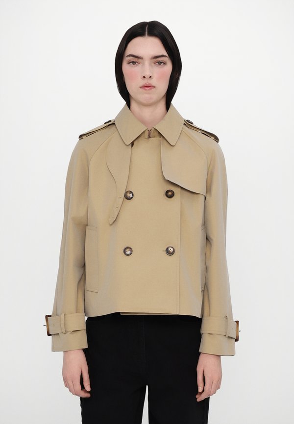 ISLA SHORT TRENCH COAT - Light jacket - camel