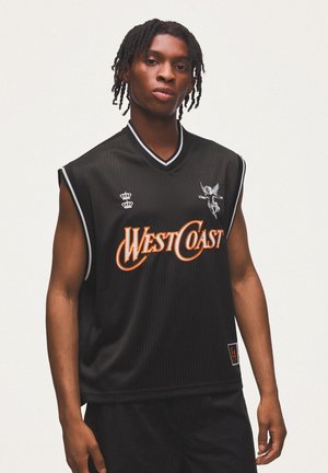 Bershka, WEST COAST WORKER - VEST - Top - black