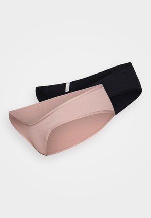 Lindex BRIEFS UNDER BELLY 2 PACK - Kratke gaće - light dusty pink