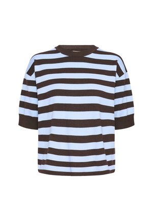 b.young, BYMMORLA - T-shirt basique - java chambray blue stripe