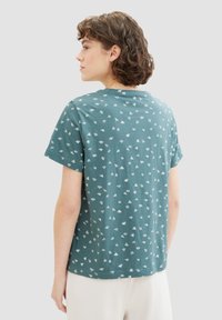 TOM TAILOR 2ER-SET RUNDHALS KURZARM - T-Shirt print - hellblau