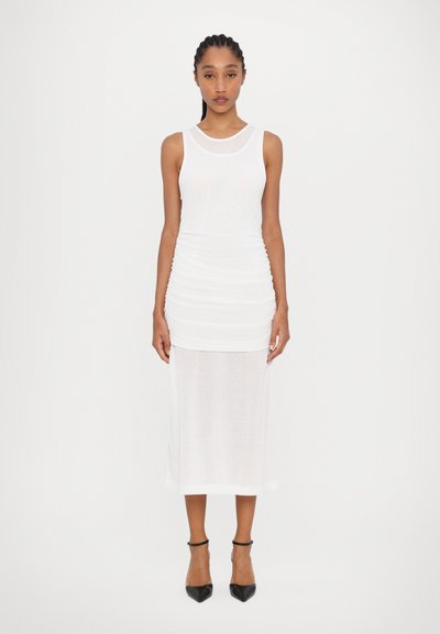 BITE Studios ROMANA LAYERED SHEER TANK DRESS - Žerzejové šaty - white