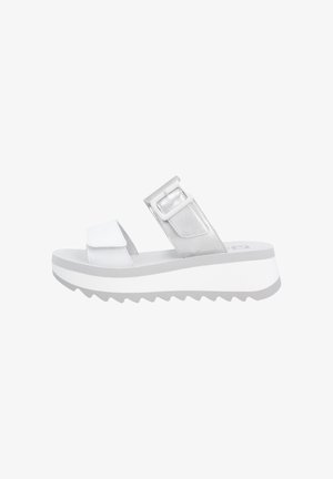 Rieker Sport Mules - silber platin