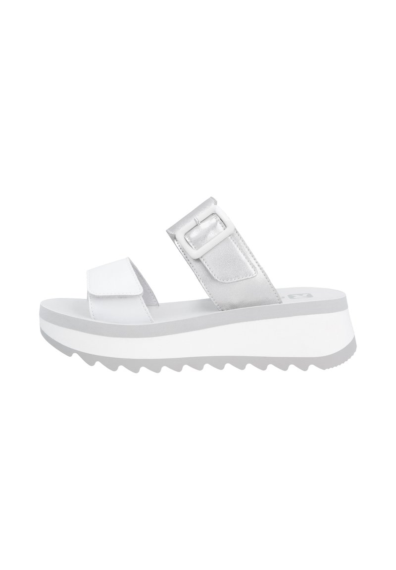 Rieker Sport Mules - silber platin