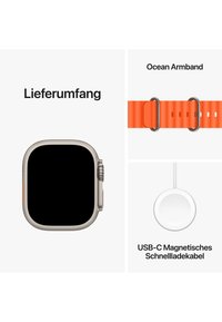 Apple APPLE WATCH ULTRA 2 GPS + CELLULAR 49MM - Smartwatch - titanium case/orange ocean band