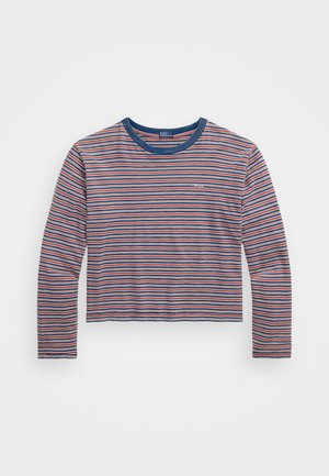 UNEVEN JERSEY KNIT T-SHIRT - Hosszú ujjú felső - soft red multi
