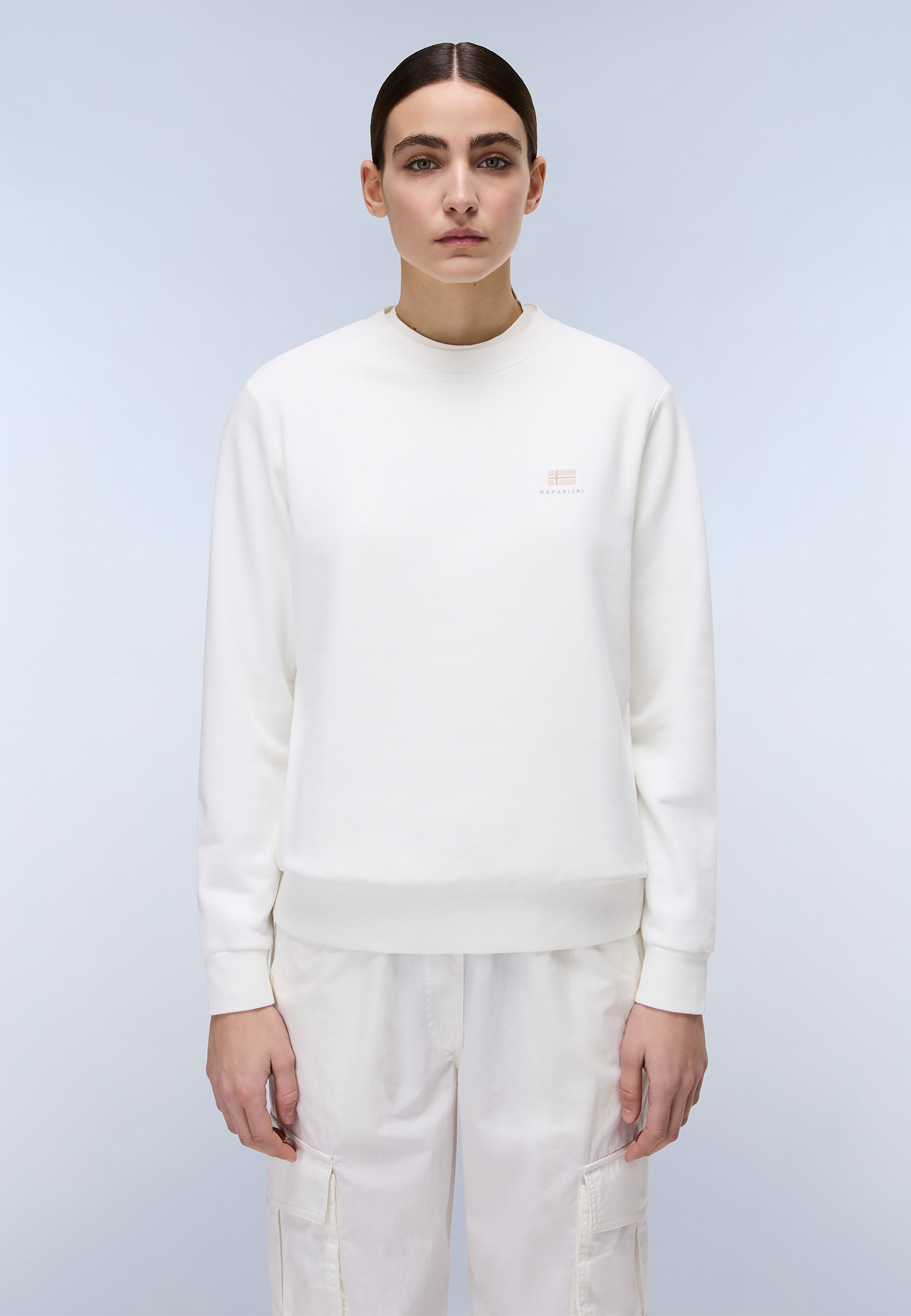 売れ筋商品|||ナパピリ パーカー・スウェットシャツ レディース アウター NINA ETHER - Sweatshirt - white Napapijri NINA - Sweatshirt - white - Zalando