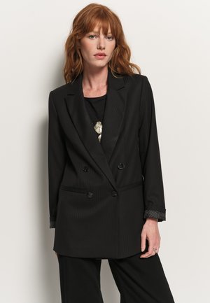 VONDA STRIPED  - Blazer - black