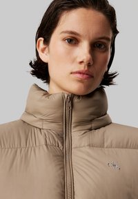 Calvin Klein Jeans LONG PUFFER - Puhovka – plašč - brindle