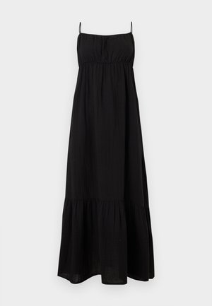 GAP, GAUZE EMPIRE WAIST MAXI DRESS - Maxikjoler - true black