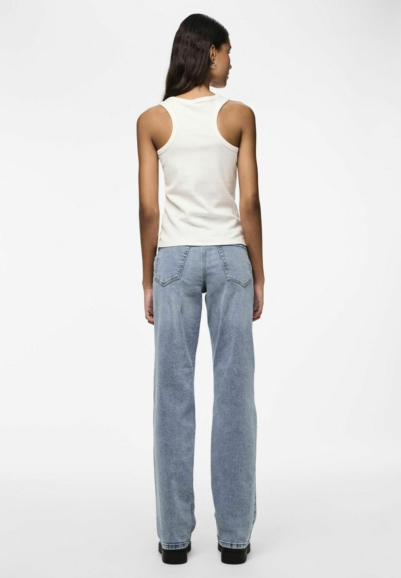 Rechte Pijp Jeans LG Noos BC PIECES Dames PCKelly HW Straight Jeans | Klassieke Rechte Pasvorm In Was Noos - Tijdloze Basic Tijdloze Klassieke Jeans