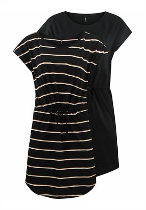 MAY 2 PACK - Jerseyjurk - black double camel