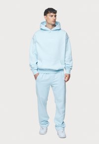 Pegador COLNE LOGO HOODIE - Džemperis ar kapuci - washed baby blue/white