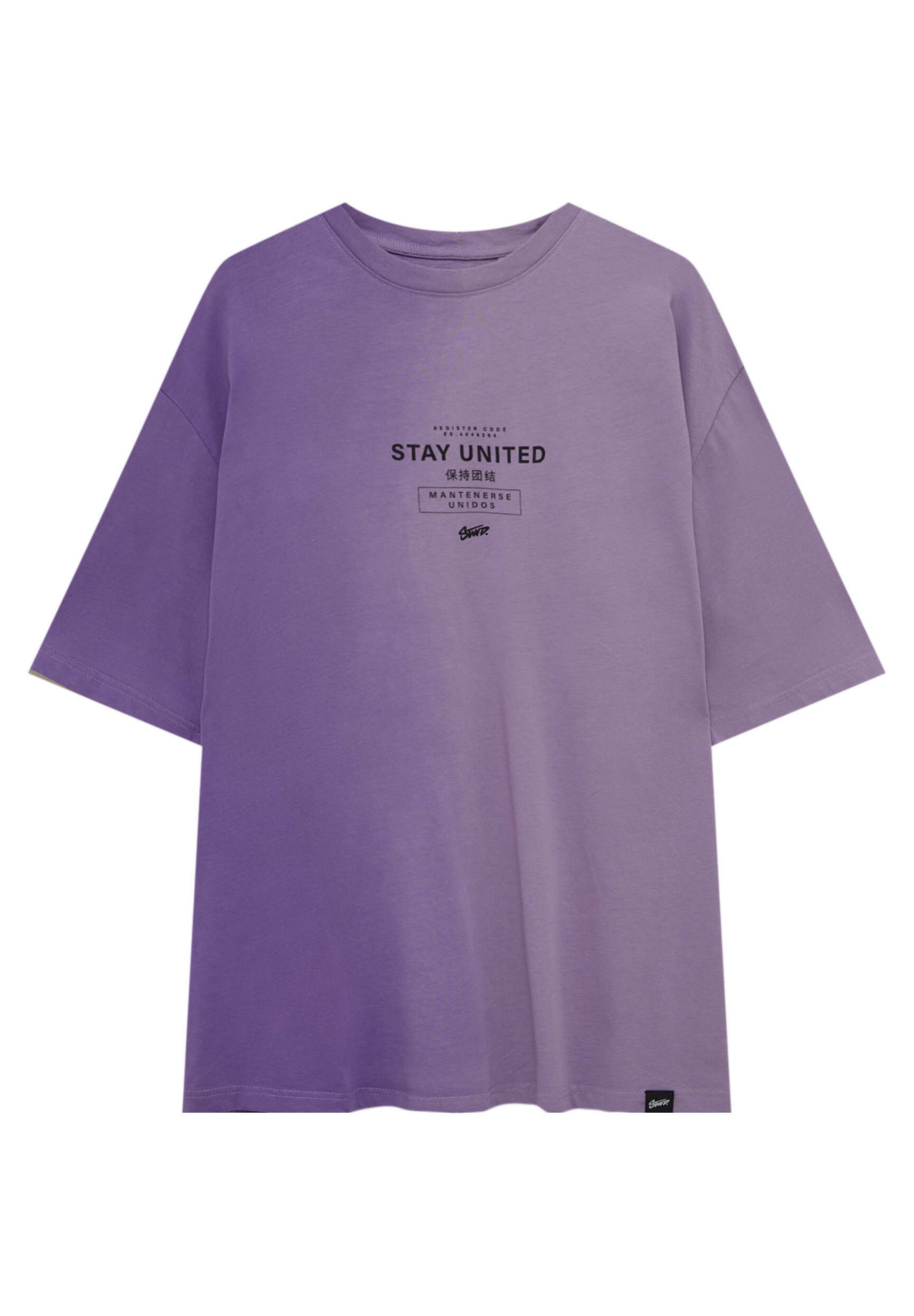 pull and bear purple shirt