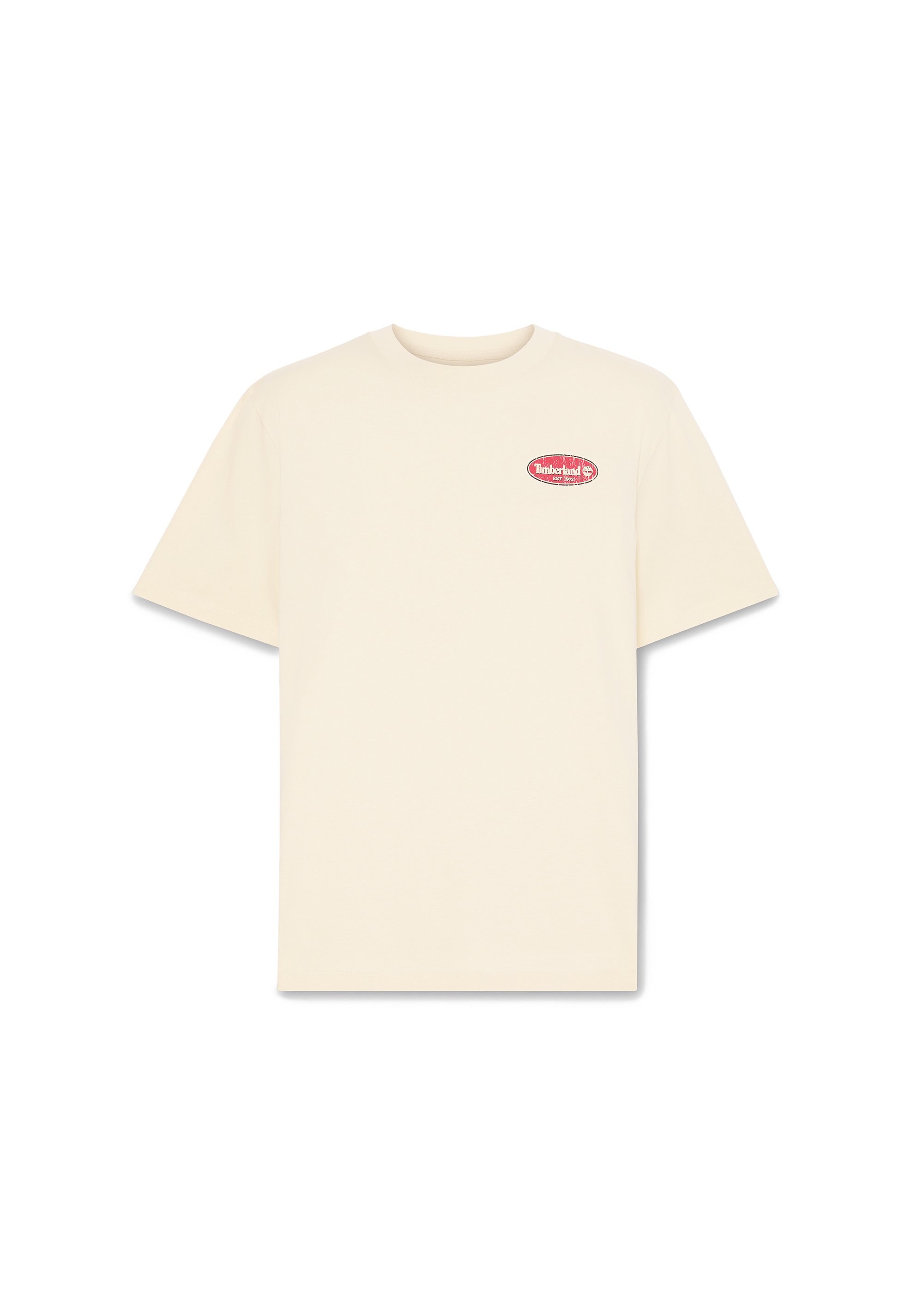 Timberland GAS STATION BACK GRAPHIC TEE. - Triko s potiskem - light beige