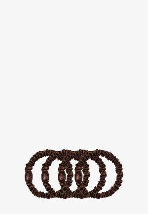 PURE SILK SKINNY SCRUNCHIES - Haar-Styling-Accessoires - dark brown