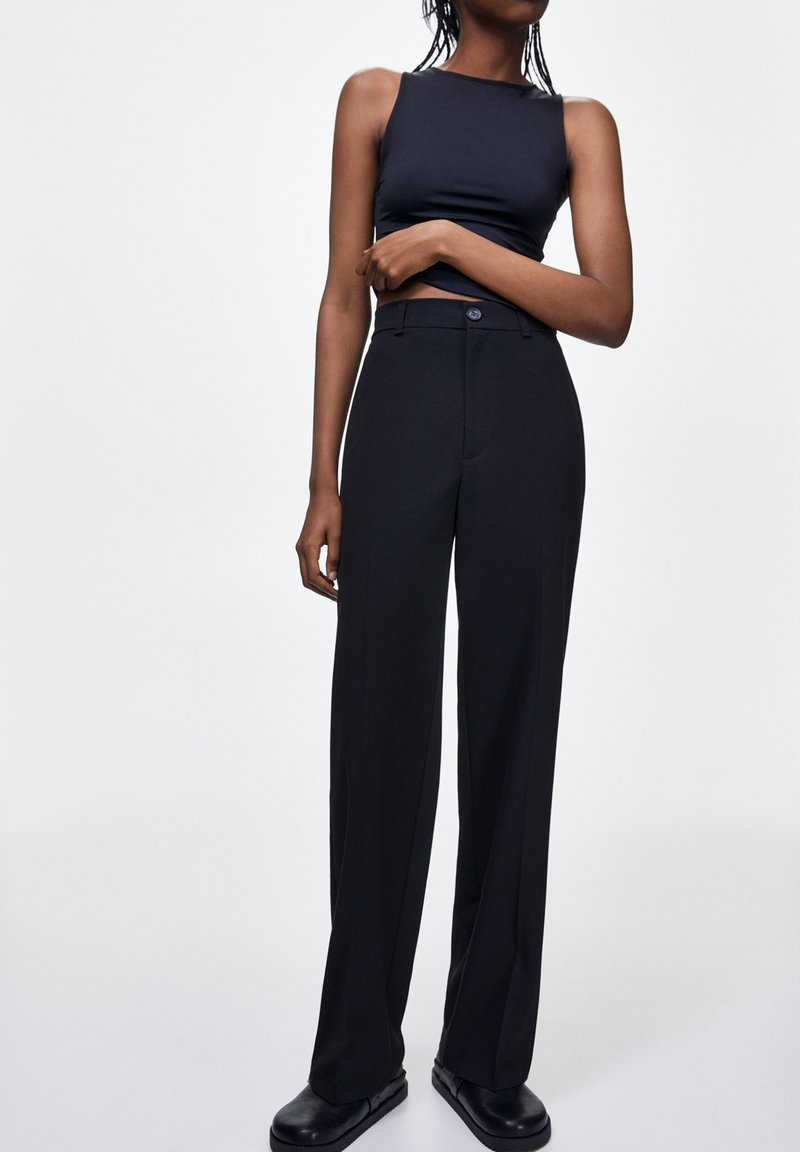 PULL&BEAR Pantaloni - black