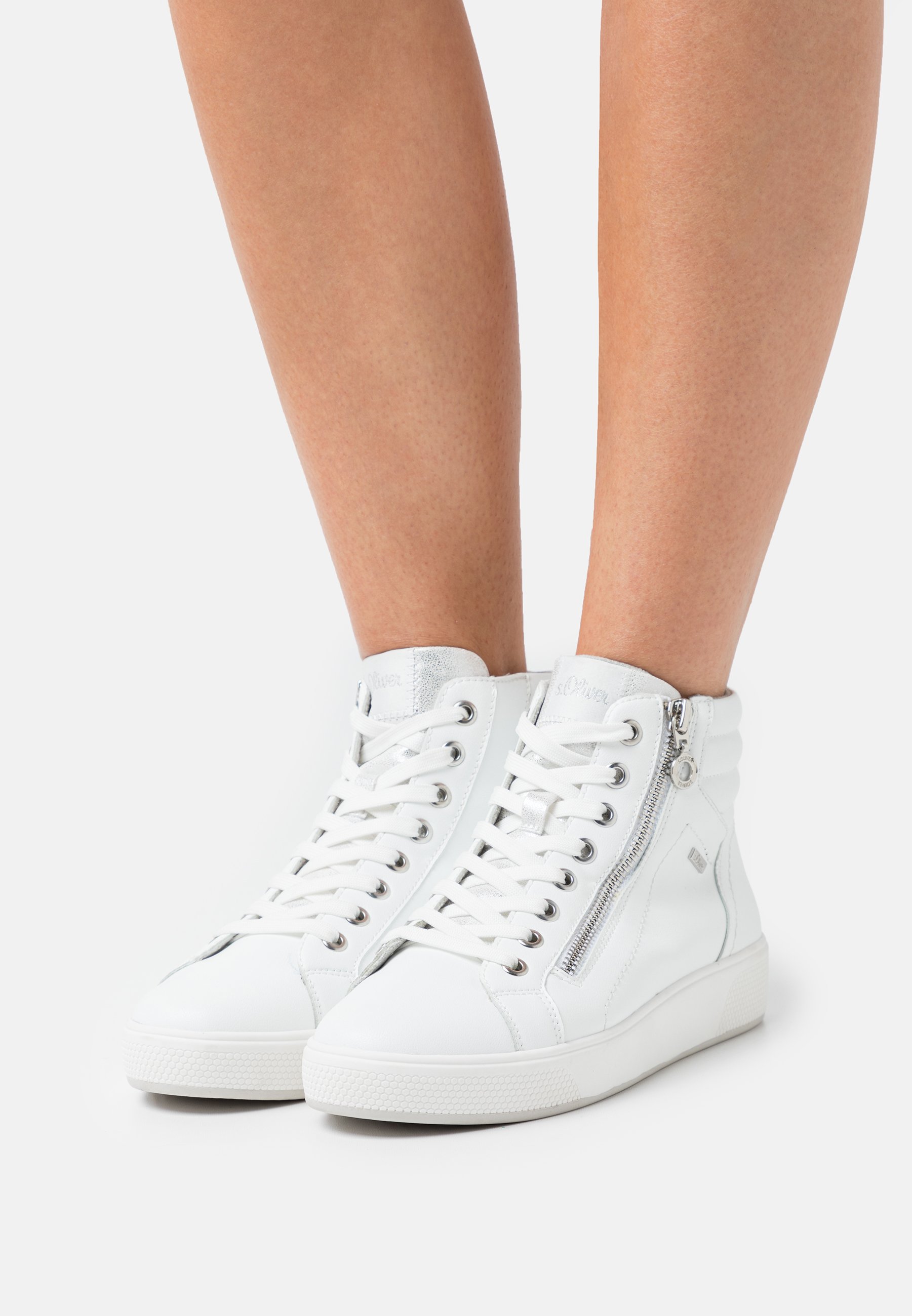 s.Oliver Sneakers hoog - white/wit - Zalando.nl