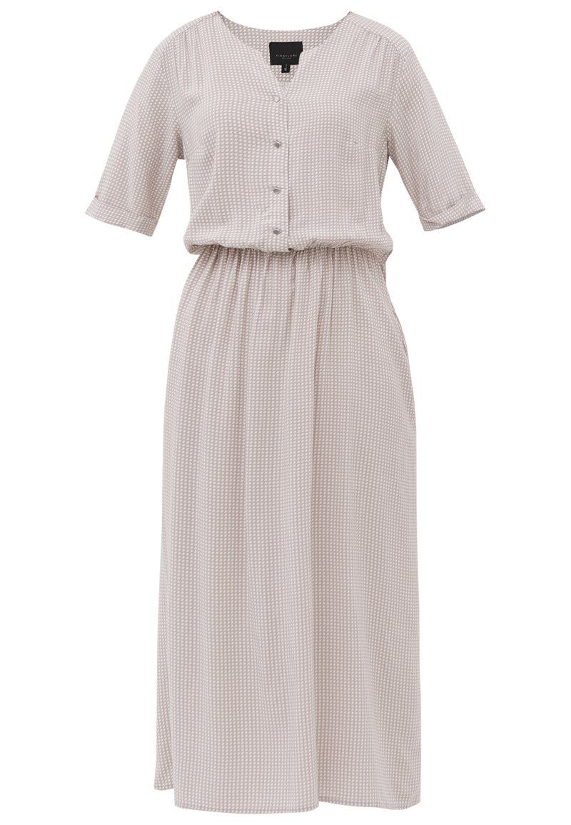 Damen Freizeitkleider | Finn Flare Freizeitkleid grey/beige - HR59972 Damen Freizeitkleider | Finn Flare Freizeitkleid grey/beige - HR59972