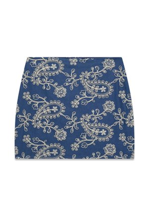 Guess, BESTICKTER MINIROCK - Jupe crayon - blue