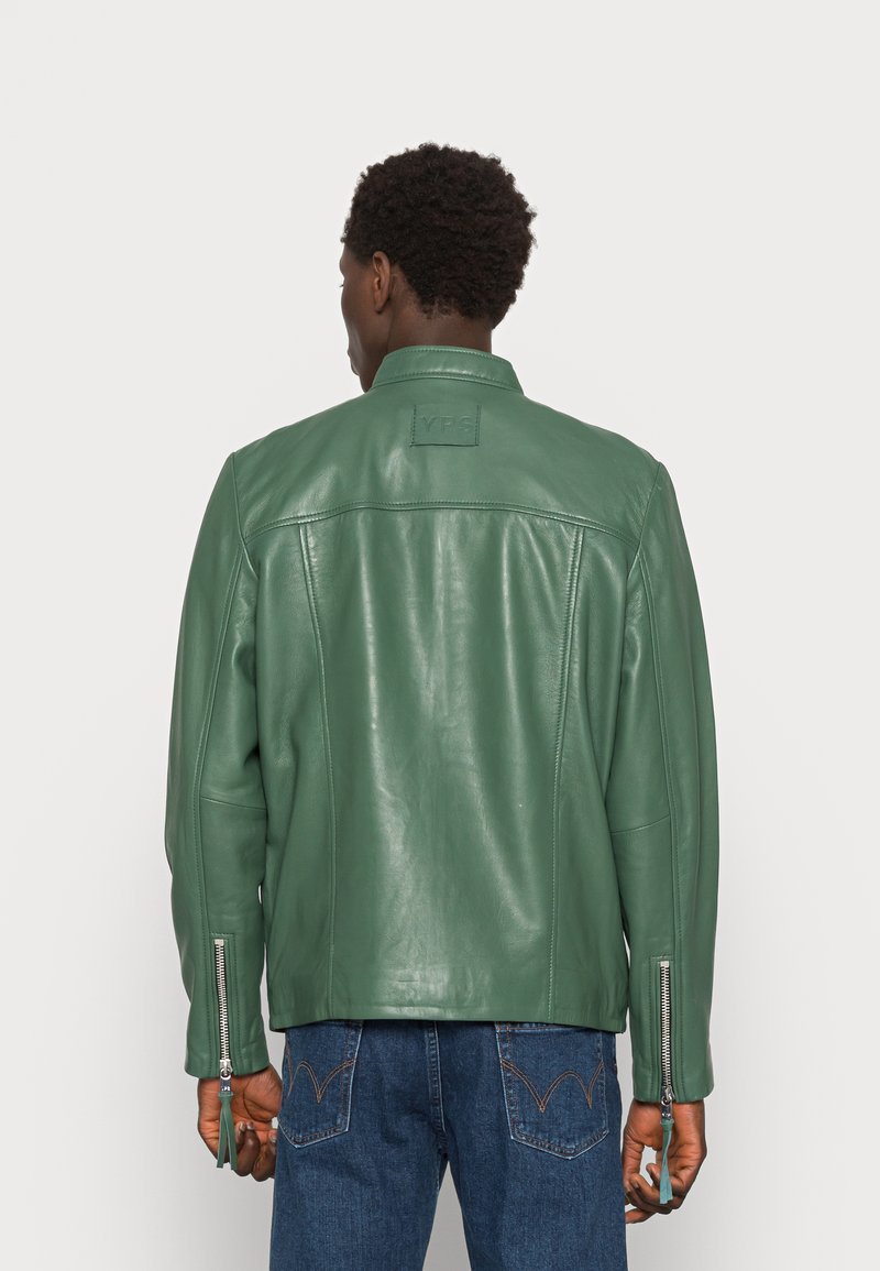 Herren Leichte Jacken | YOUNG POETS SOCIETY LIAN HEAVY LOOSE Lederjacke green/schwarz - BZ83797 Herren Leichte Jacken | YOUNG POETS SOCIETY LIAN HEAVY LOOSE Lederjacke green/schwarz - BZ83797