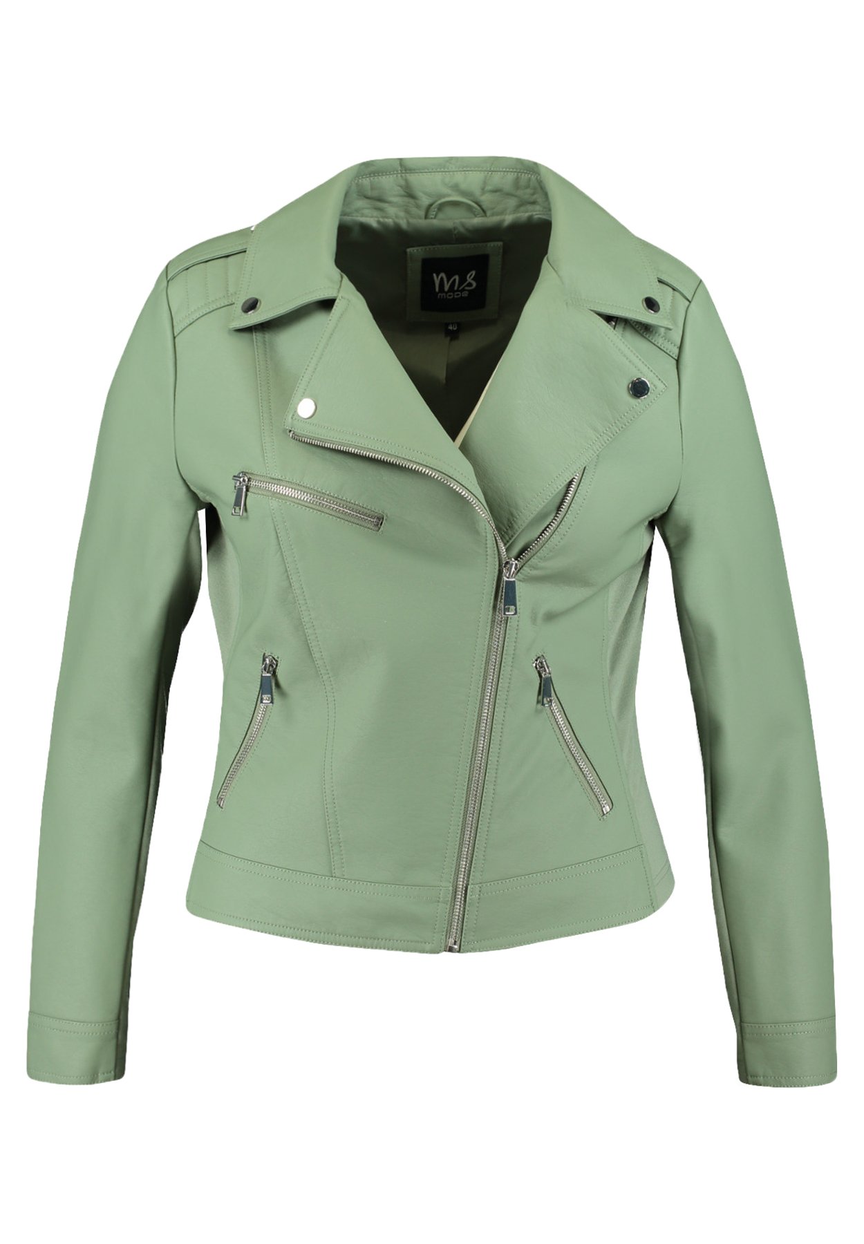 olive color leather jacket