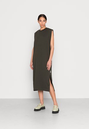 SWEAT DRESS SLEEVELESS ROUNDNECK LOOSE BODYFIT - Day dress - midnight emerald