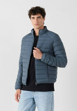 DE LIGHT STRETCH AZUL PIEDRA  - Chaqueta de plumas - azul