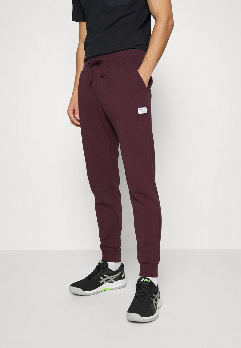 Björn Borg CENTRE TAPERED PANTS - Calças de fato de treino - fudge