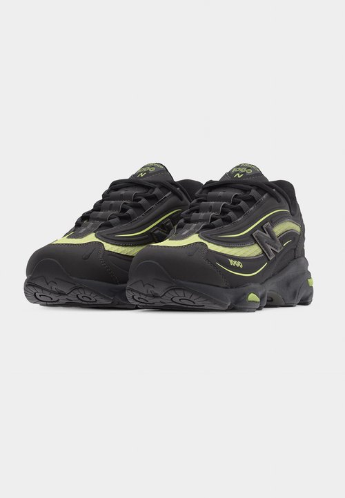 New Balance M1000 UNISEX - Trainers - black metallic/dry lime — photo 3