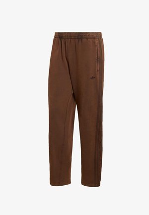 adidas Originals PREMIUM ESSENTIALS RETRO WASHED OPEN HEM - Teplákové kalhoty - aurora coffee