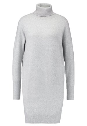 VMBRILLIANT ROLLNECK DRESS  - Sukienka dzianinowa - light grey melange
