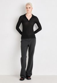 Weekday TRANSPARENT LONG SLEEVE - Topper langermet - black