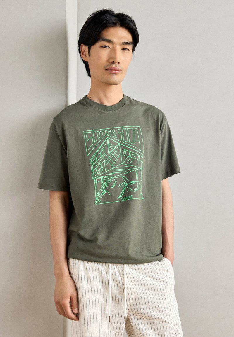 Scotch & Soda RELAXED FIT LOGO - T-shirts print - thyme