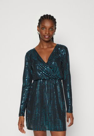 ONLY ONLDANA MIRROR WRAP DRESS - Cocktailkjole - black