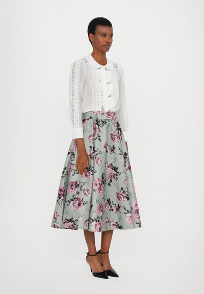 Alice + Olivia NILDA VOLUMINOUS SKIRT - A-lõikeline seelik - sage/multi-coloured
