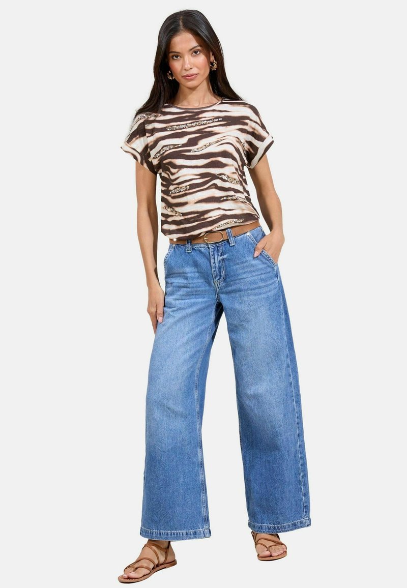 Lipsy REGULAR FIT - SEQUIN - Triko s potiskem - animal