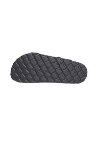 Suola di scarpe in gomma nera con un motivo a nido d'ape per una maggiore aderenza. Bordo liscio e design a punta arrotondata per una maggiore integrità strutturale.