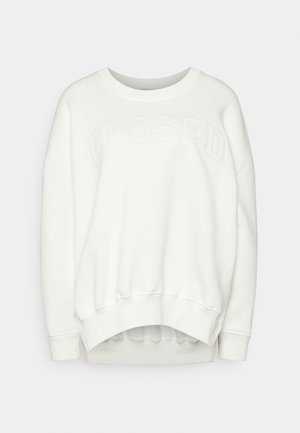CREWNECK SLITS - Sweatshirt - ivory