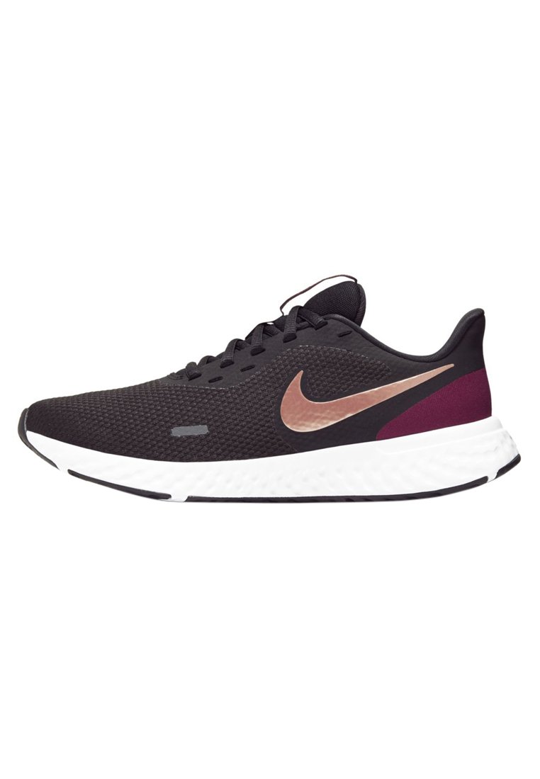 nike revolution 5 black copper maroon