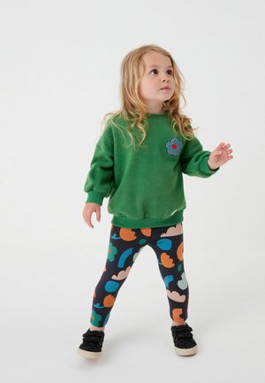 SET - Mikina - green flower