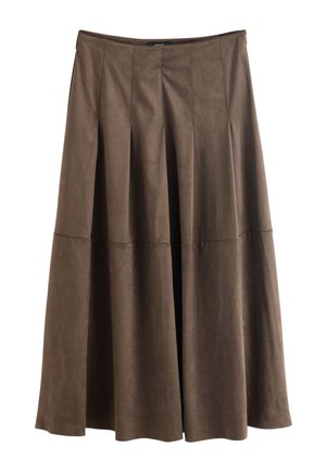 Next REGULAR FIT -  MIDI KILT - Jupe plissée - chocolate brown