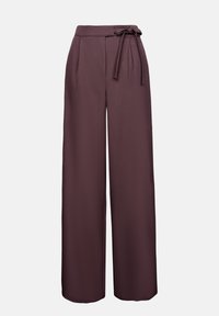 WIDE LEG - Housut - dark purple
