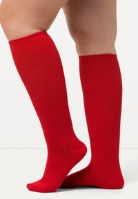 Ulla Popken COMPRESSIE - Kniekousen - neon red