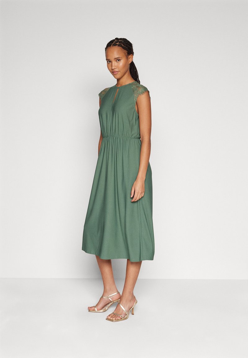 Vestito Lungo VERO MODA In Cotone Elasticizzato - Midì Lavender, Taglie Donna - Foto 9