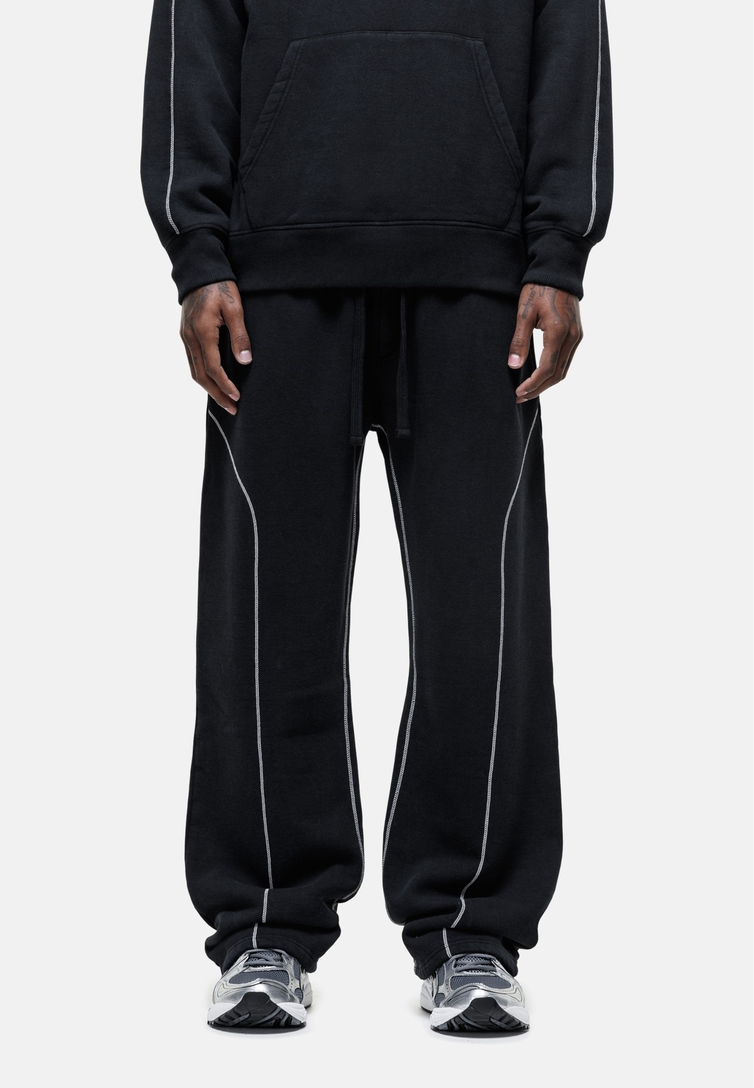 Good For Nothing OVERLOCK WIDE LEG PANTS Pantaloni sportivi