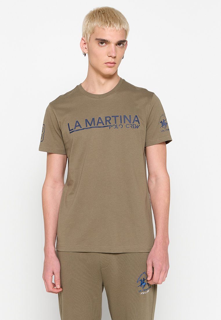 LA MARTINA T-shirt print olijfgroen LA MARTINA T-shirt print olijfgroen