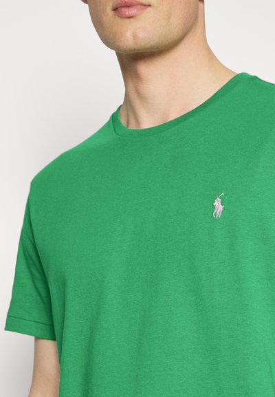 Polo Ralph Lauren CUSTOM SLIM FIT JERSEY CREWNECK T-SHIRT - T-shirt básica - raft green