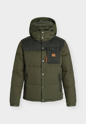 Scotch & Soda, HOODED PUFFER JACKET - Зимно яке - olive night